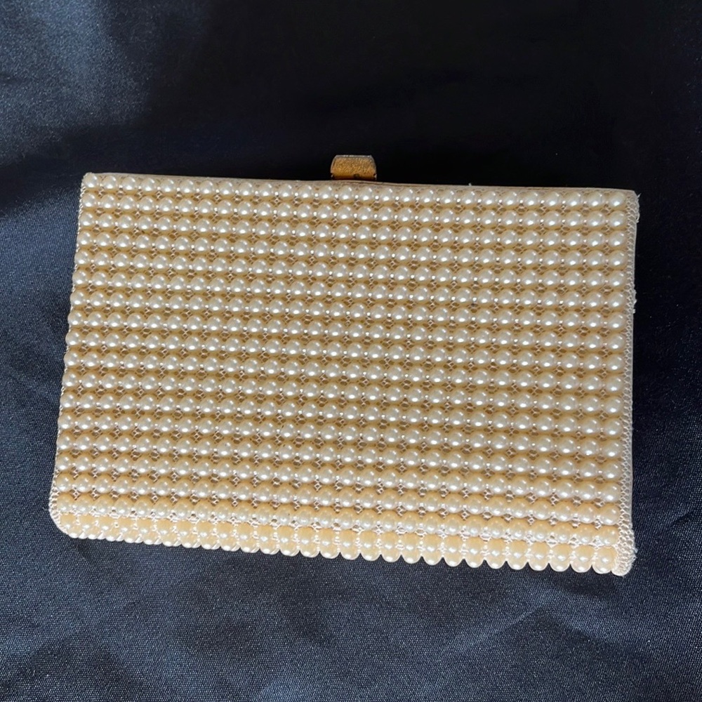 Vintage 50s/60s Julius Resnick J.R. Beaded Book Shape Clutch~Bag~MCM